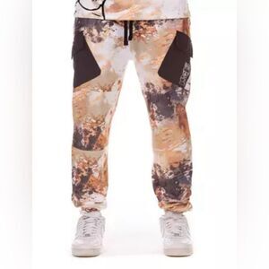 Hustle Gang Men's Column Pant - Black/Multi Size XXL